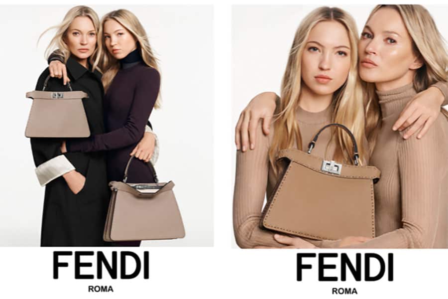 Fendi използва Кейт и Лайла Грейс Мос за кампанията за чанти
